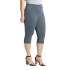 Rekucci Women's Plus Size Pull-On Mid-Rise Capri Pants with Tummy Control - 2 of 4