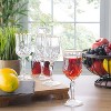Lorren Home Trends Opera Gold Collection Set of 6 Crystal Wine Glass with Gold Rim - 3 of 4