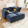 Christopher Knight Home Moloney Modular Sectional Sofa with Double Layer Seat Cushions and Storage - 2 of 4