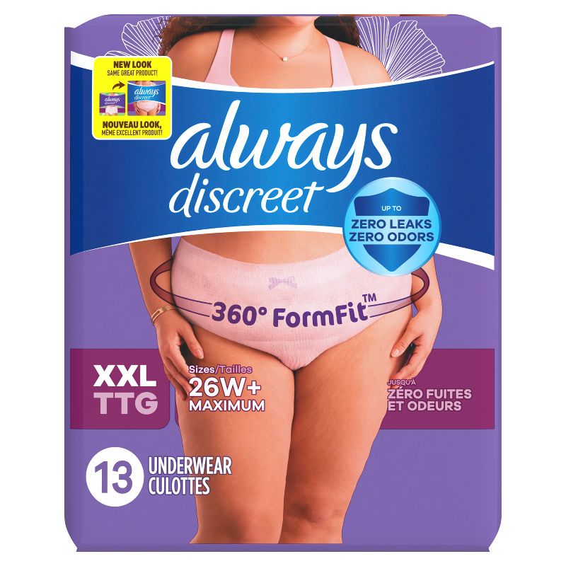 Always Discreet Adult Postpartum Incontinence Underwear for Women - Maximum Protection, 3 of 13