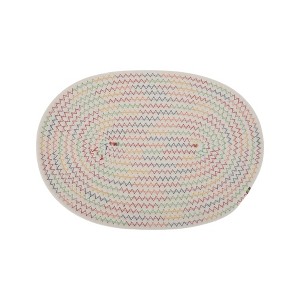 Unique Bargains Trivet Oval Rope Coaster Cotton Non-Woven Fabric 12.6"x8.66"x0.31" - 1 of 3