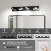 Modern Black LED Vanity Light 6-Light Wall Sconce for Bathroom Sleek Minimalist Design - 4 of 4