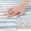 Unique Bargains 2 Pcs Striped Pattern Soft Absorbent Non-Slip Bath Mats Machine Washable - 3 of 4