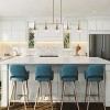 Modern 5-Light Linear Chandelier for Dining Room, 59.45in Brass Finish Kitchen  Island Pendant Light with Seeded Glass Shade - 4 of 4