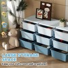QingMoon 9 Drawer Dresser for Bedroom, 3 Tier Storage Organizer, Plastic Bins for Living Room, Entryway and Closet - 3 of 4