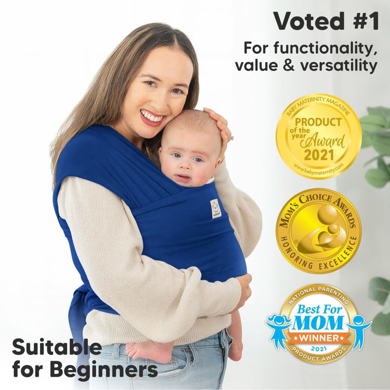 KeaBabies Original Baby Wraps Carrier, Baby Sling Carrier, Stretchy Infant Carrier for Newborn, Toddler, 4 of 15