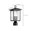 Nuvo Lighting Jamesport 3 - Light Lantern in  Matte Black - 2 of 4