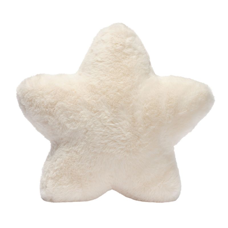 Lambs & Ivy Star Pillow Plush - Ultra Soft Creamy White, 1 of 6