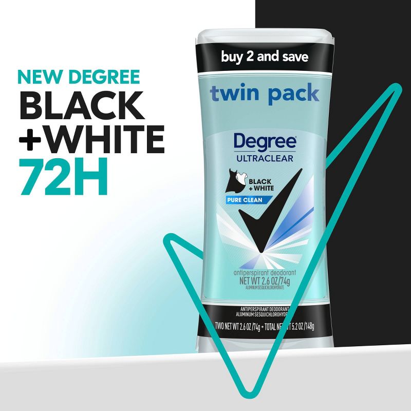 Degree Ultra Clear Pure Clean Antiperspirant & Deodorant - 2.6oz, 5 of 11