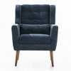 CLIHOME Modern Accent Chair, Teddy Fabric Living Room Chairs Comfy Reading Chair, Lounge Arm Chairs for Living Room Bedroom - 4 of 4