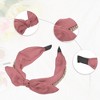 Unique Bargains Women's Bunny Ears Wide Bow Headbands - 4 of 4