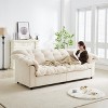 KWPZQEB 94.8" Modern Sofa, Chenille Comfort Sofa w/ Deep Seat & Removable Armrest, 3 Seater Upholstered Cloud Sofa, Couch Sofa for Living Room - 4 of 4