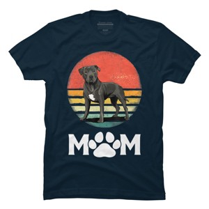 Men's Design By Humans Mother's Day Pittie Mom Pitbull Dog Lovers By JorgeLopez T-Shirt - 1 of 2