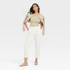 Women's Slim Fit Seamless Short Sleeve Square Neck Baby T-Shirt - A New Day™ - 3 of 4