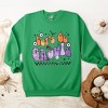 Simply Sage Market Women's Graphic Sweatshirt Let's Go Ghouls Flowers - 3 of 4