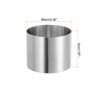Unique Bargains Stainless Steel Seamless Nonstick Mirror Coating Round Cake Ring 4 Pcs - 2 of 4