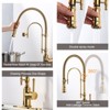 WOWOW Single Handle High Arc Pull Down Sprayer Kitchen Faucet - image 4 of 4