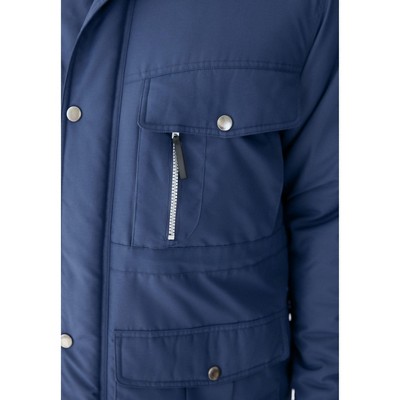 Boulder Creek by KingSize Fleece-Lined Parka With Detachable Hood And 6 Pockets - L, Carbon — фото 4