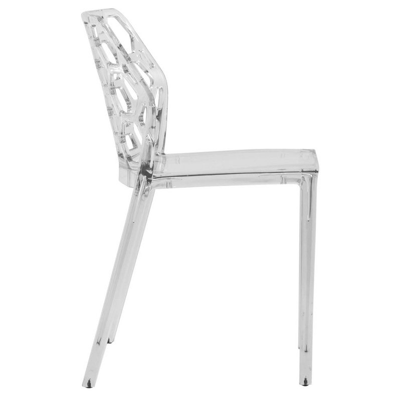 LeisureMod Dynamic Modern Plastic Dining Chair Set of 4, 4 of 10