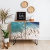Deny Designs Bree Madden Breaking Shore Credenza Blue/Black: Modern Birch Accent Cabinet with Adjustable Shelves - 2 of 2