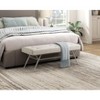 Sapphtopaz Modern Ottoman Bench with Thick Upholstered Entryway Bench with Metal Legs Rectangle Vanity Stool for Living Room, Entryway - 4 of 4