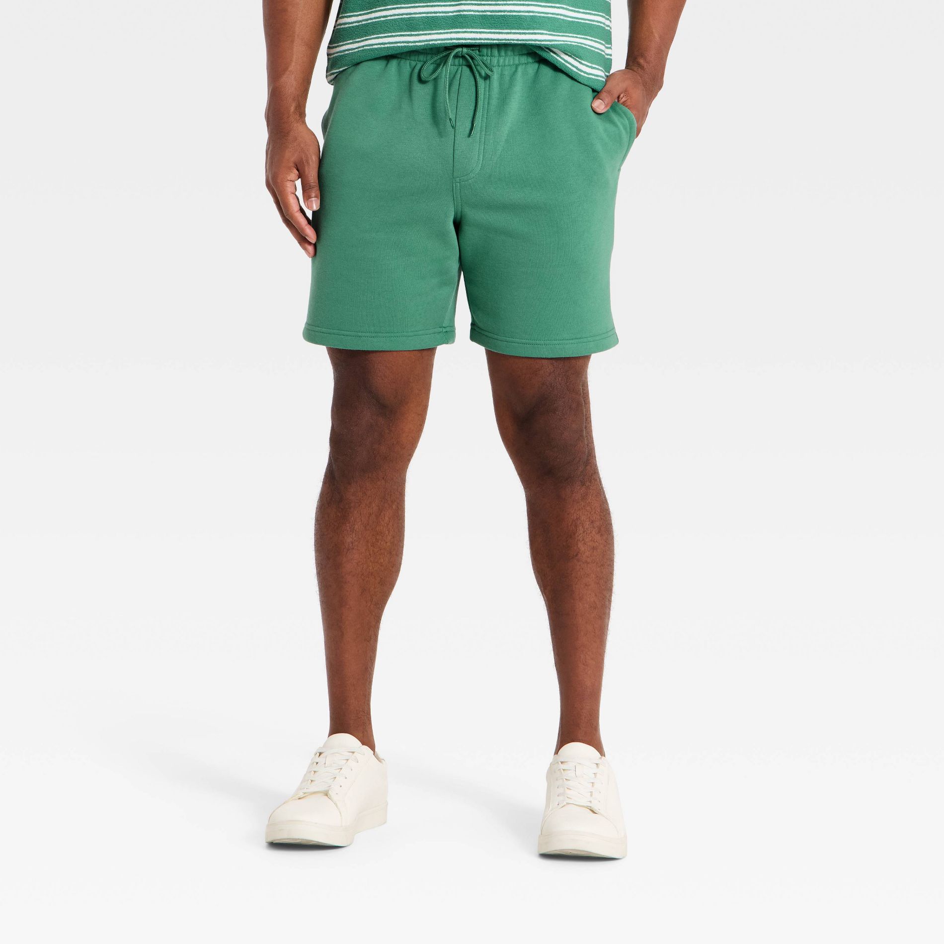 Men's 7" Ultra Soft Fleece Shorts - Goodfellow & Co™ Green