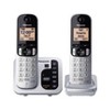 Panasonic DECT 6.0 Plus Cordless Phone System (KX-TGC222S) with Answering Machine - Silver - 2 of 3
