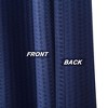 Soft Microfiber Fabric Shower Curtain or Liner with Decorative Embossed Pattern, Water Repellent - 4 of 4