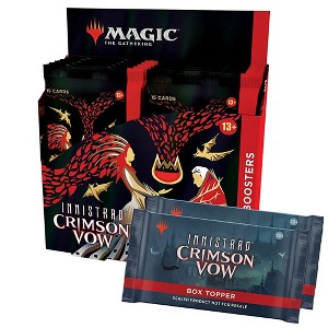 Magic The Gathering Magic: The Gathering Innistrad: Crimson Vow Collector Booster Box | 12 Packs + 2 Dracula Box Toppers (182 Magic Cards) - 1 of 4