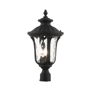 Livex Lighting Oxford 3 - Light Post Light in  Textured Black - 1 of 2