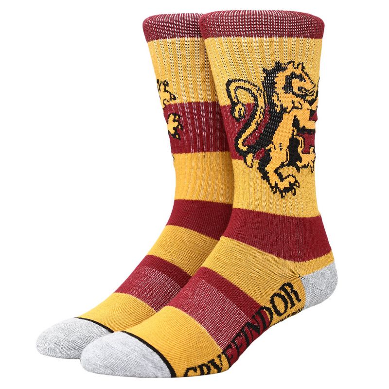Harry Potter Gryffindor Athletic Crew Socks for Men, 1 of 4