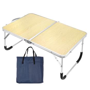 Unique Bargains Bed Sofa 24 x 16.1 x 10.6-inch Portable Foldable Laptop Table Working Desks with 1Pc Tote Bag