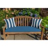 Casual Cushion Stripe Sunbrella Fabric 1-Piece Indoor/Outdoor Square Throw Pillow - 2 of 4