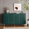 Okak Modern Lacquered Sideboard Cabinet, Bufft Cabinet with 4 Doors and 2 Shelves, Storage Cabinet for Living Room, Dining Room, Kitchen - 3 of 4