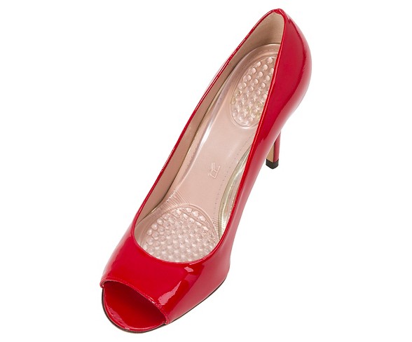 Women's Fab Feet by Foot Petals 3/4 Insoles Gel Shoe Cushion Clear - 1 pair