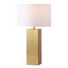 Hank Metal Square Table Lamp - CTL1088 - Gold/White - Safavieh Couture - 2 of 4