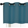 Kate Aurora Oversized Grommet Top Solid Color Window Valance - 2 of 2