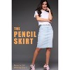 Rekkuna Women's Pull-On Denim Pencil Skirt – Mid-Rise Stretch Jean Skirt with Pockets and Back Slit - 4 of 4