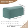 Unique Bargains Anti-Slip Stretch Couch Armrest Slipcovers 4 Pcs - 2 of 4
