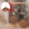 Unique Bargains Plastic Party Wedding Christmas Barrel Packed Hanging Ornament Balls 2.4" 24 Pcs - 3 of 4