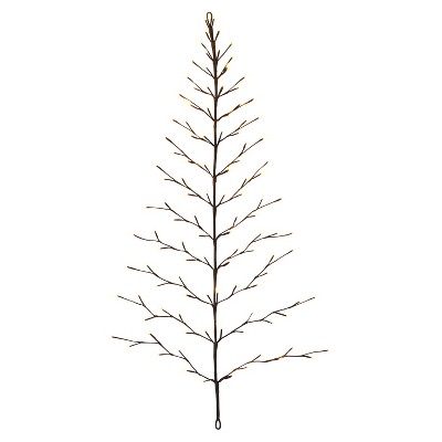 Everlasting Glow 4-Foot High Electric Tree Shape Birch Wall Hanging with Timer Feature