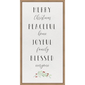 Amanti Art 14"x27" Cozy Christmas Panel I by Hartworks Studio Framed Canvas Wall Art Print - 1 of 4