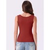 INSPIRE CHIC Women's Wide Strap Modal Sleeveless Tops V-Neck Basic Summer Pajama Tank Tops - 4 of 4