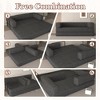 MOONMISS Corduroy Convertible Sleeper Sofa Bed with Fixed-Shape Frame, Floor Sofa Lounge Couch for Living Room Bedroom - 4 of 4