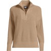 Lands' End Women's Drifter Cotton Quarter Zip Pullover Sweater - 3 of 3