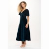 WEST K Women's Sabrina V-Neck Tiled Velvet Midi Dress - 2 of 4