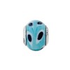 Black Bow Jewelry Lt. Blue/White/Black Murano Glass & Sterling Silver Bead Charm, 14mm - 2 of 4