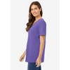 Woman Within Plus Size Perfect Short-Sleeve V-Neck Tee - 4 of 4