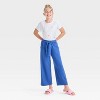 Girls' Wide Leg Pull-On Knit Pants - Cat & Jack™ - 3 of 3