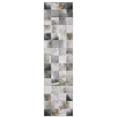 Oriental Weavers Myers Park MYP16 Grey/ Charcoal Indoor Area Rug - 2' x 8'
